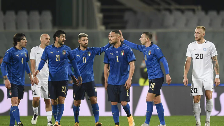 Italia-Estonia 4-0: doppietta di Grifo su rigore