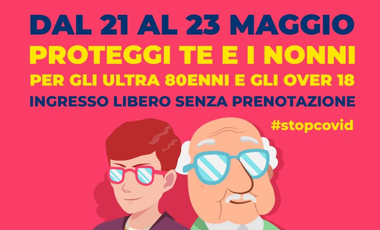 Vaccini senza prenotazione per 80enni e accompagnatori over18: da venerdì al Cerica