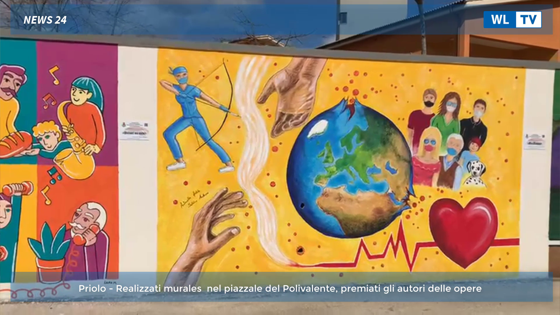 Priolo – Realizzati murales nel piazzale del Polivalente, premiati gli autori delle opere – Video