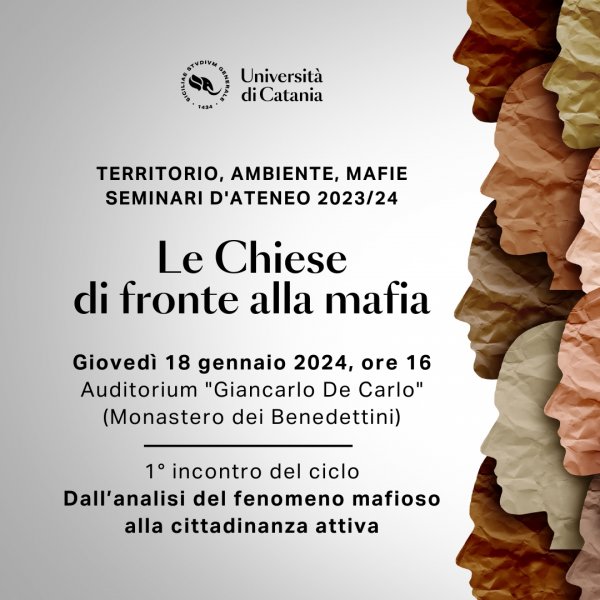 Le Chiese di fronte alla mafia, al via l’edizione 23-24 dei seminari d’Ateneo in memoria di Giambattista Scidà