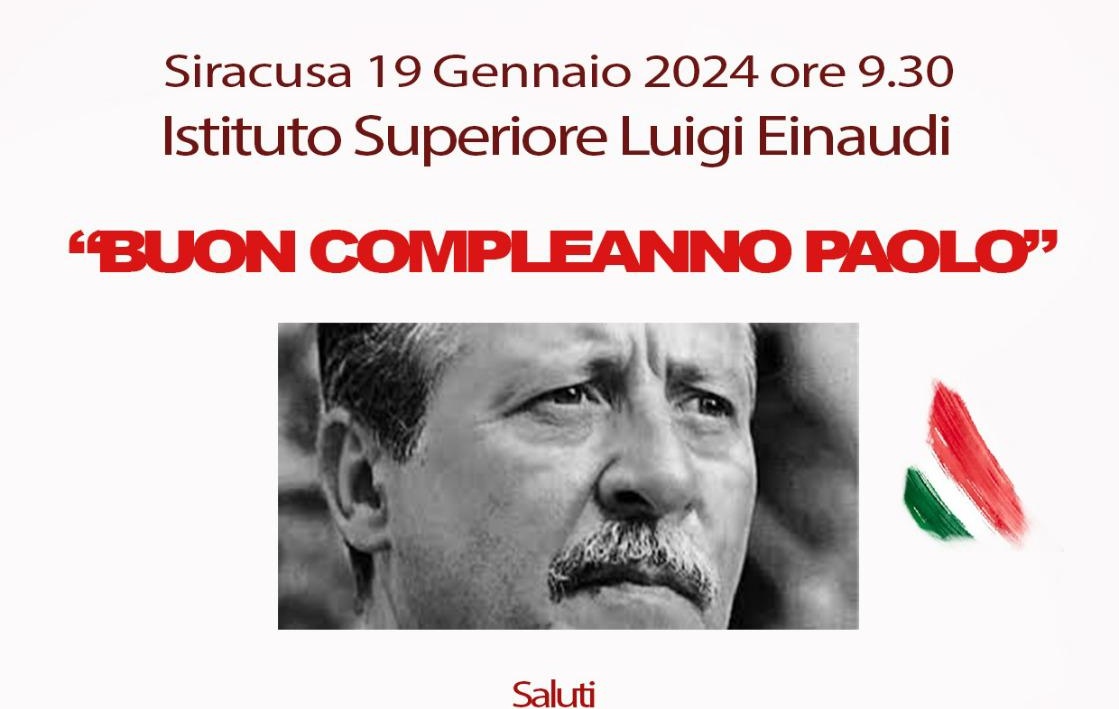 Siracusa – Progetto legalità, dibattito sulla mafia in ricordo di Paolo Borsellino al liceo Einaudi