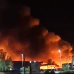 Incendio in capannone di un’azienda a Misilmeri