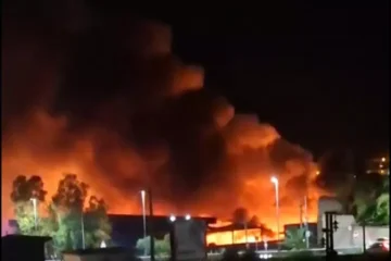 Incendio in capannone di un’azienda a Misilmeri