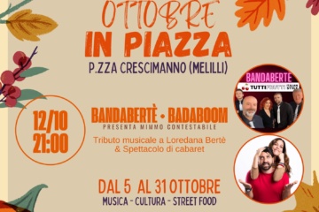 “Ottobre in Piazza”. Continuano gli eventi ottobrini nella Terrazza degli Iblei.