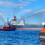 Baia Santa Panagia: esercitazione antincendio e antinquinamento