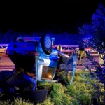 A20 Me-Pa –  Automobilista si ribalta e finisce nella carreggiata opposta -Foto