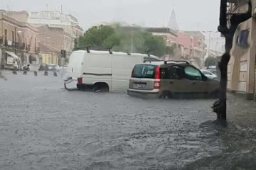 Pioggia e allagamenti a Siracusa