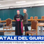 Natale del giurista, l’arcivescovo Lomanto in tribunale: “Senza giustizia non c’è pace” (VIDEO)