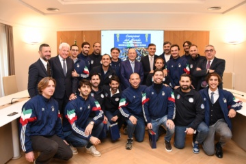 Palazzo d’Orléans, premiati i giuristi-calciatori campioni del mondo