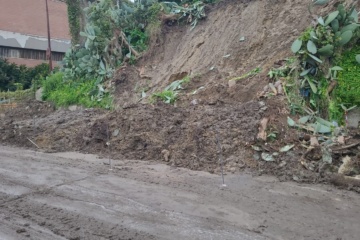 Messina. Frana in via Polveriera: ripristinata la viabilità in via Polveriera.