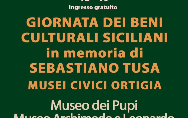 Musei civici gratis per la Gionata dei beni culturali siciliani