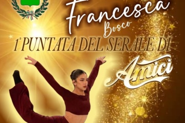 Priolo a sostegno di Francesca Bosco, la ballerina che sarà protagonista del serale di “Amici”