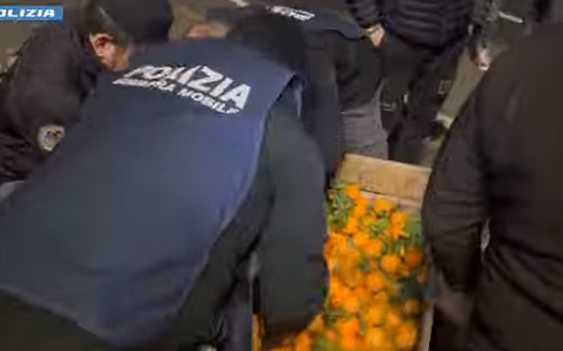 Dalla Spagna all’Italia con la droga nascosta tra la frutta; arrestate due persone