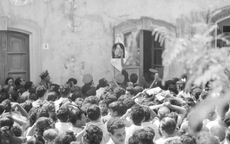 Proiezione video originale Lacrimazione della Madonna di Siracusa