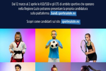 Lazio per i giovani, la Regione lancia il bando “Voucher per lo Sport”